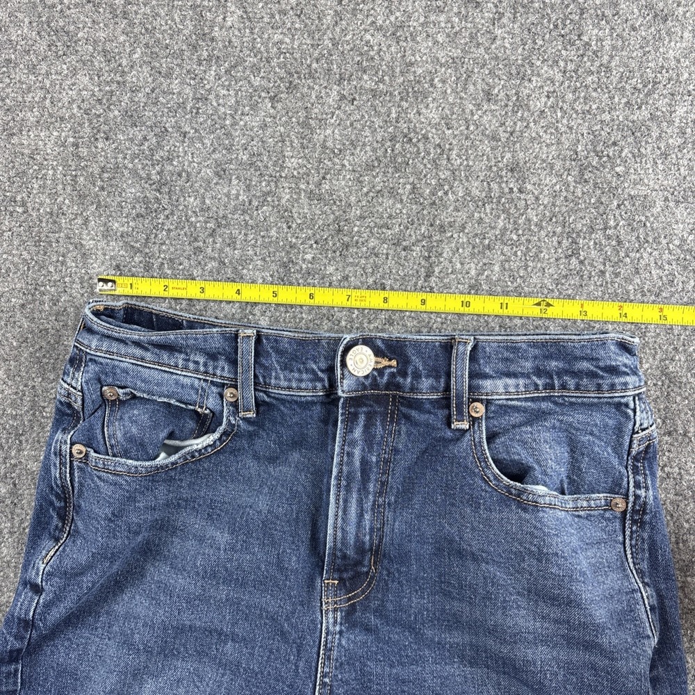 American Eagle Stretch Classic Straight Leg Jeans Medium Dark Wash 4 Regular - Picture 4 of 7